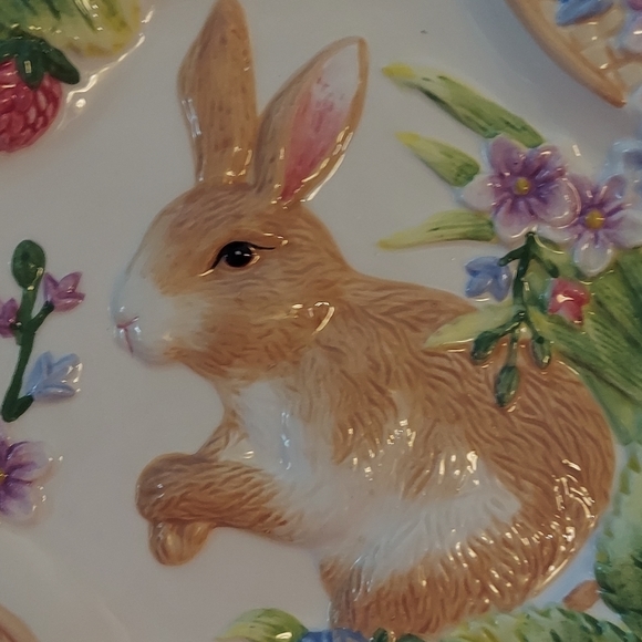 Sapota 3D Bunny Plates-Set of Two - Picture 3 of 10